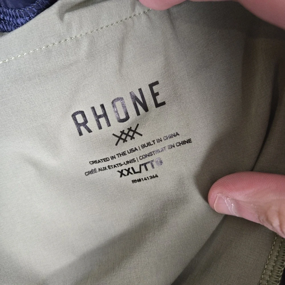 Rhone Mako Shorts Mens 2XL Green Elastic Waist Lightweight‎ 6